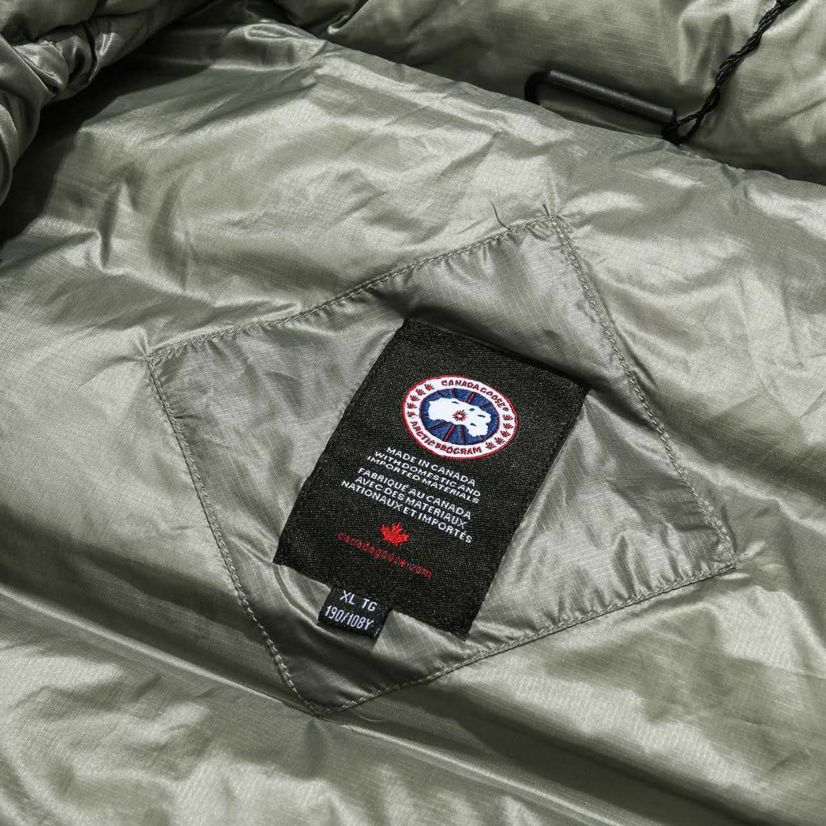 Canada Goose Olive Green Stand-Collar Puffer Vest