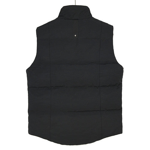 Moose Knuckles Metal Logo Studded Down Puffer Vest