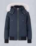 Moose Knuckles Kids' Original Shearling Hooded Bomber Jacket