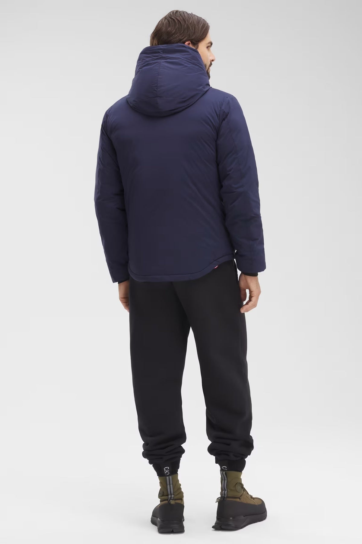 Canada Goose Hooded Puffer Jacket in Navy