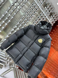 Moncler Black Hooded Puffer Jacket with Detachable Sleeves