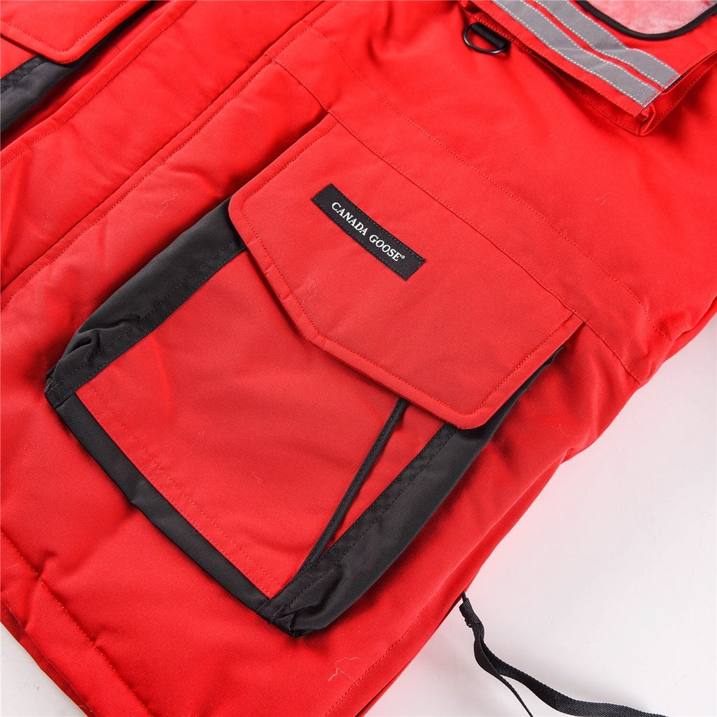 Canada Goose Hooded Utility Parka in Red