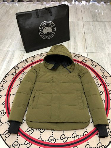 Canada Goose Unisex Hooded Puffer Jacket - Olive Green