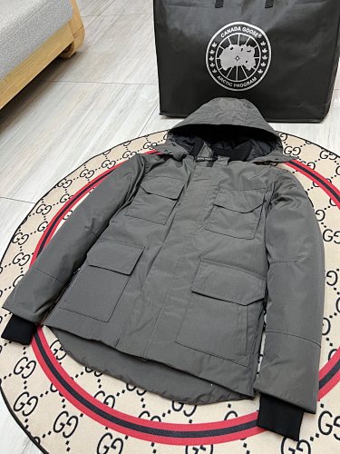 Canada Goose Unisex Hooded Utility Jacket - Charcoal