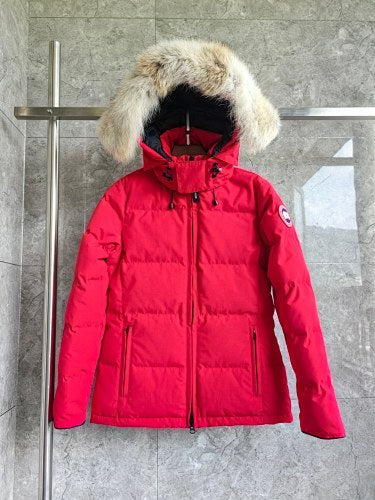 Canada Goose Hooded Puffer Jacket - Red